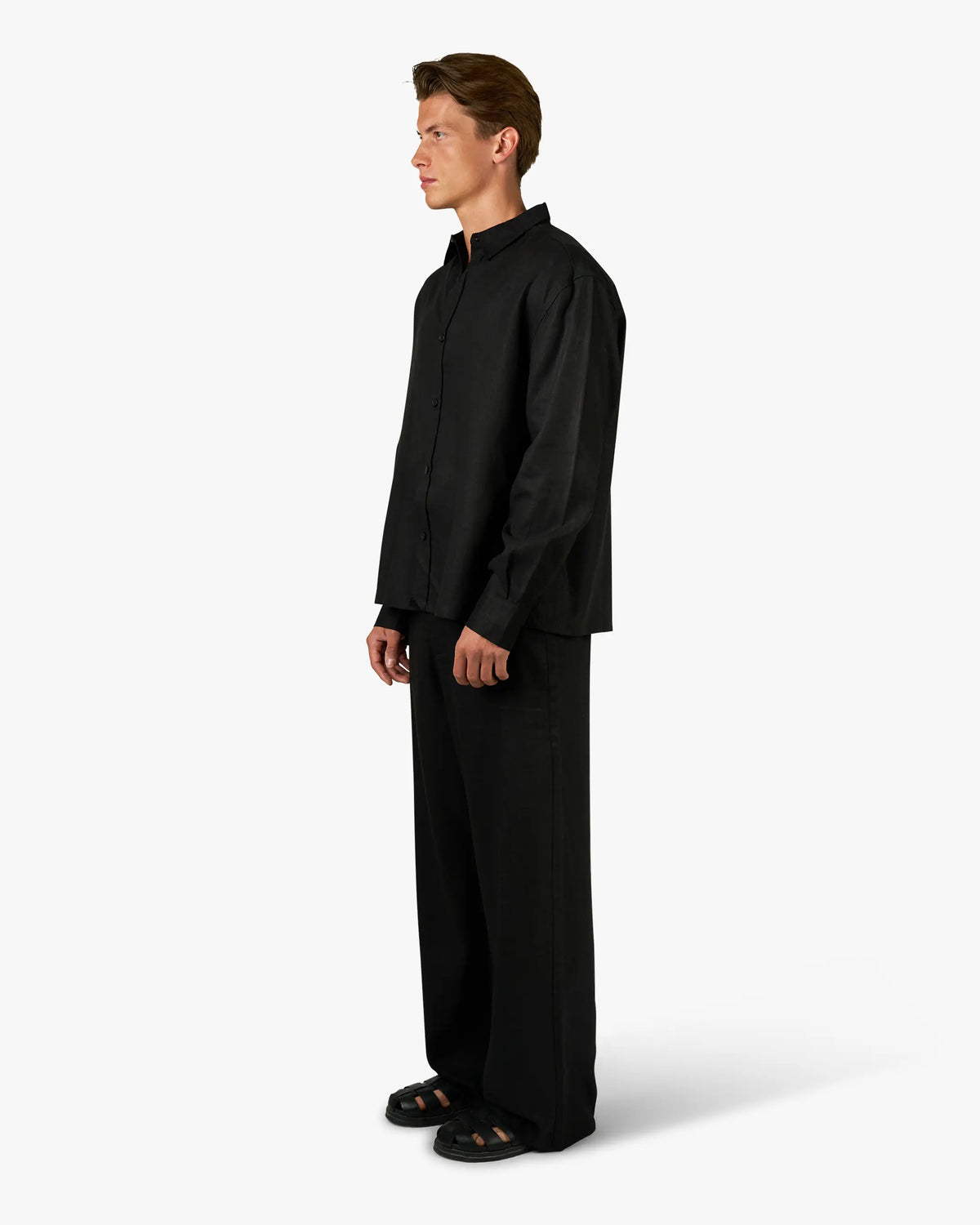 Cannes Linen Set | Black