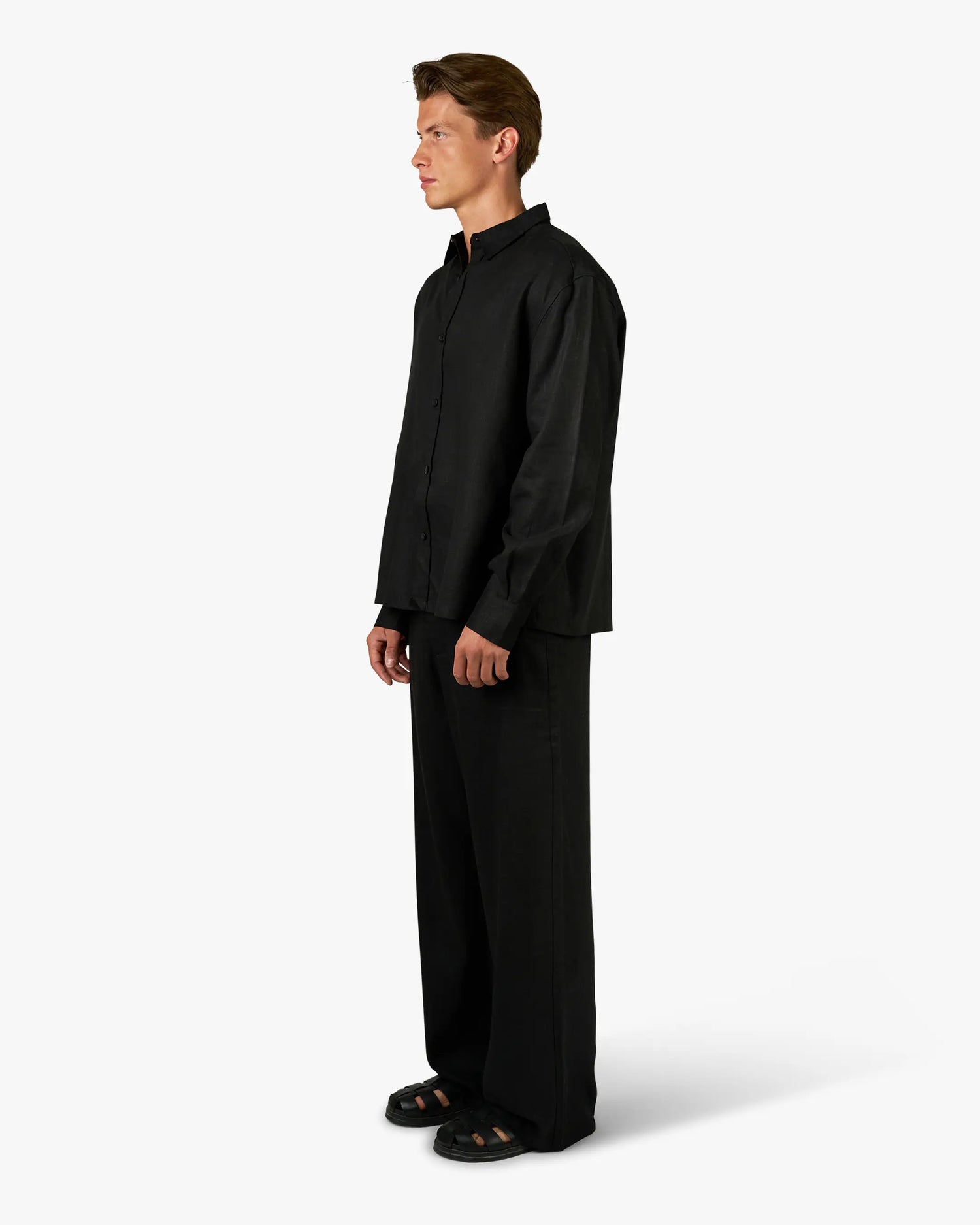 Cannes Linen Set | Black