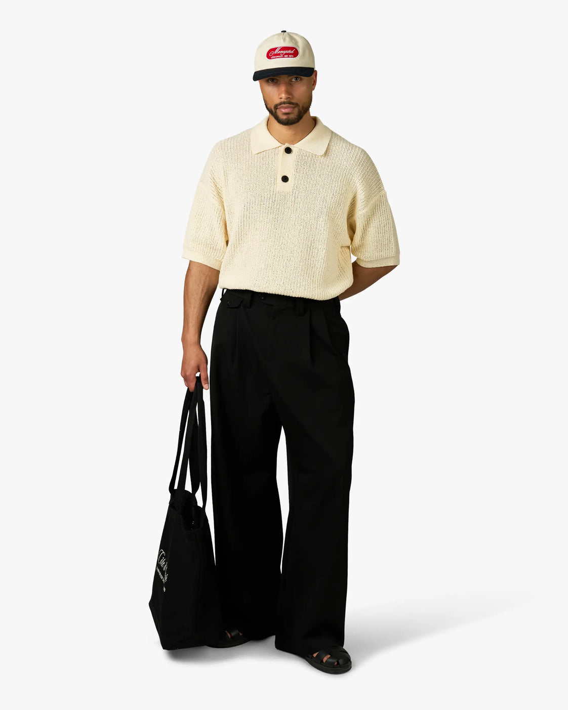 Biot Knitted Polo | Ecru