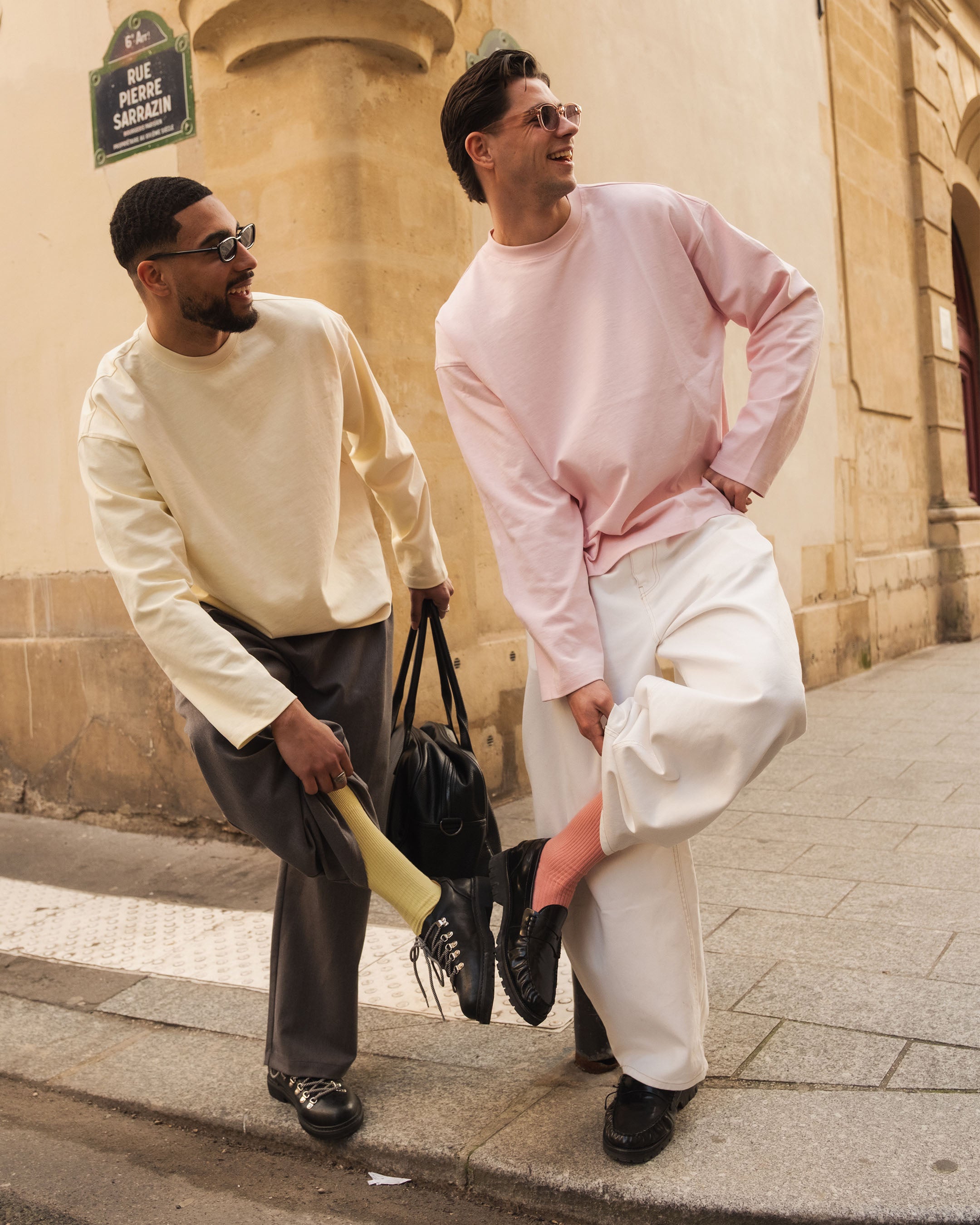 Blank Boxy Longsleeve | Pink