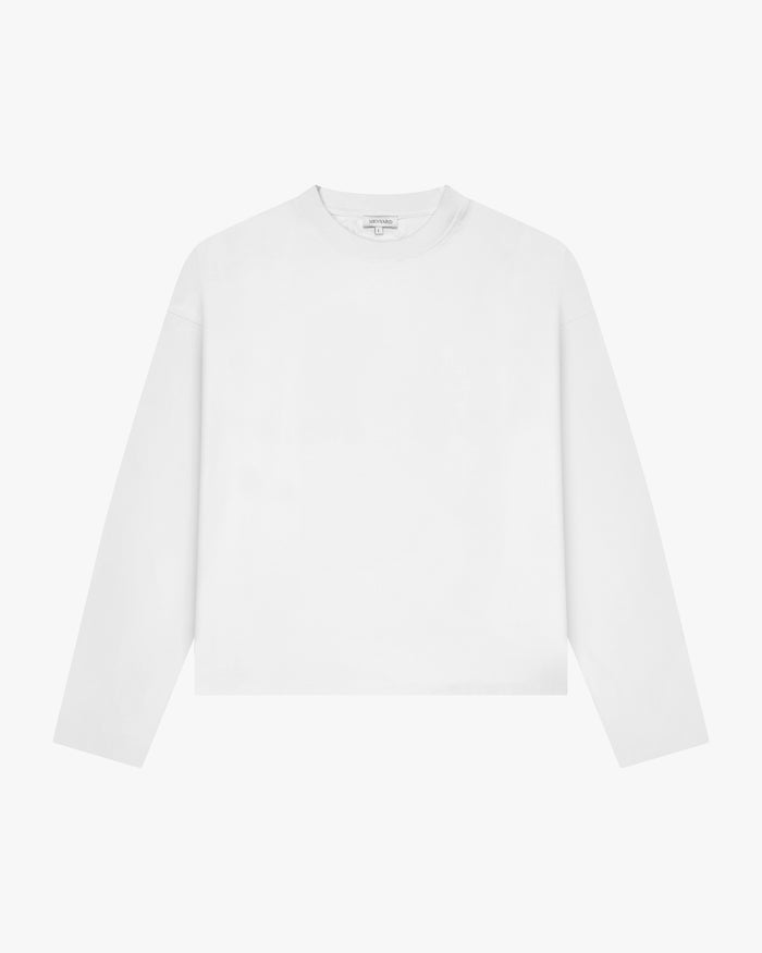 Blank Boxy Longsleeve | White