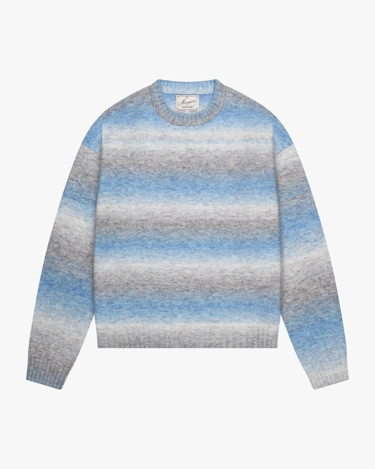 Aria Oversized Gradient Sweater | Blue flatlay
