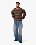 Aria Oversized Gradient Sweater | Brown
