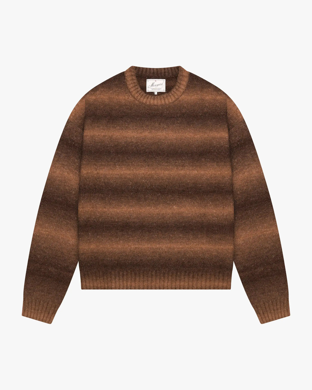 Aria Oversized Gradient Sweater | Brown flatlay