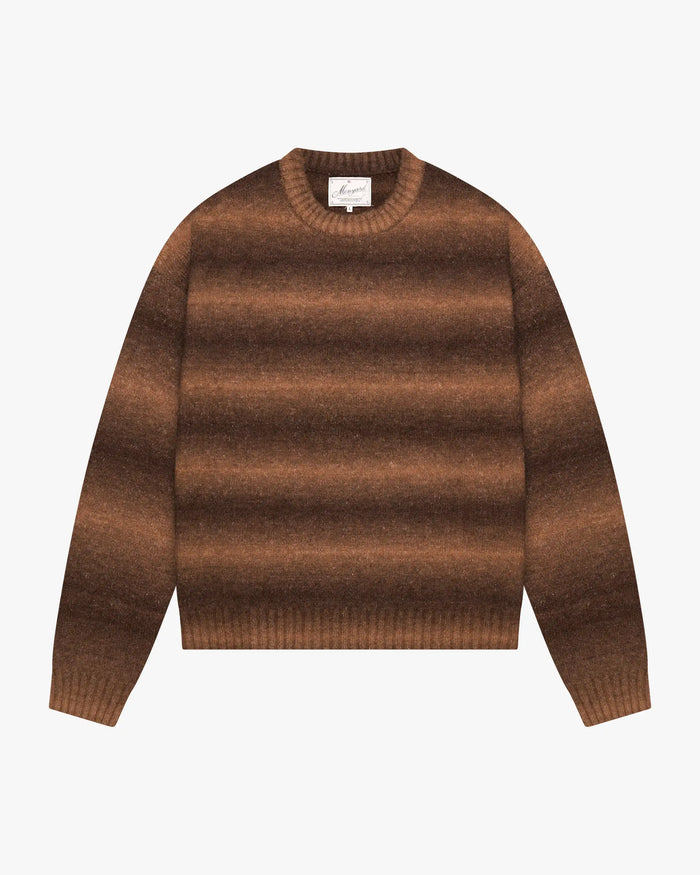 Aria Oversized Gradient Sweater | Brown