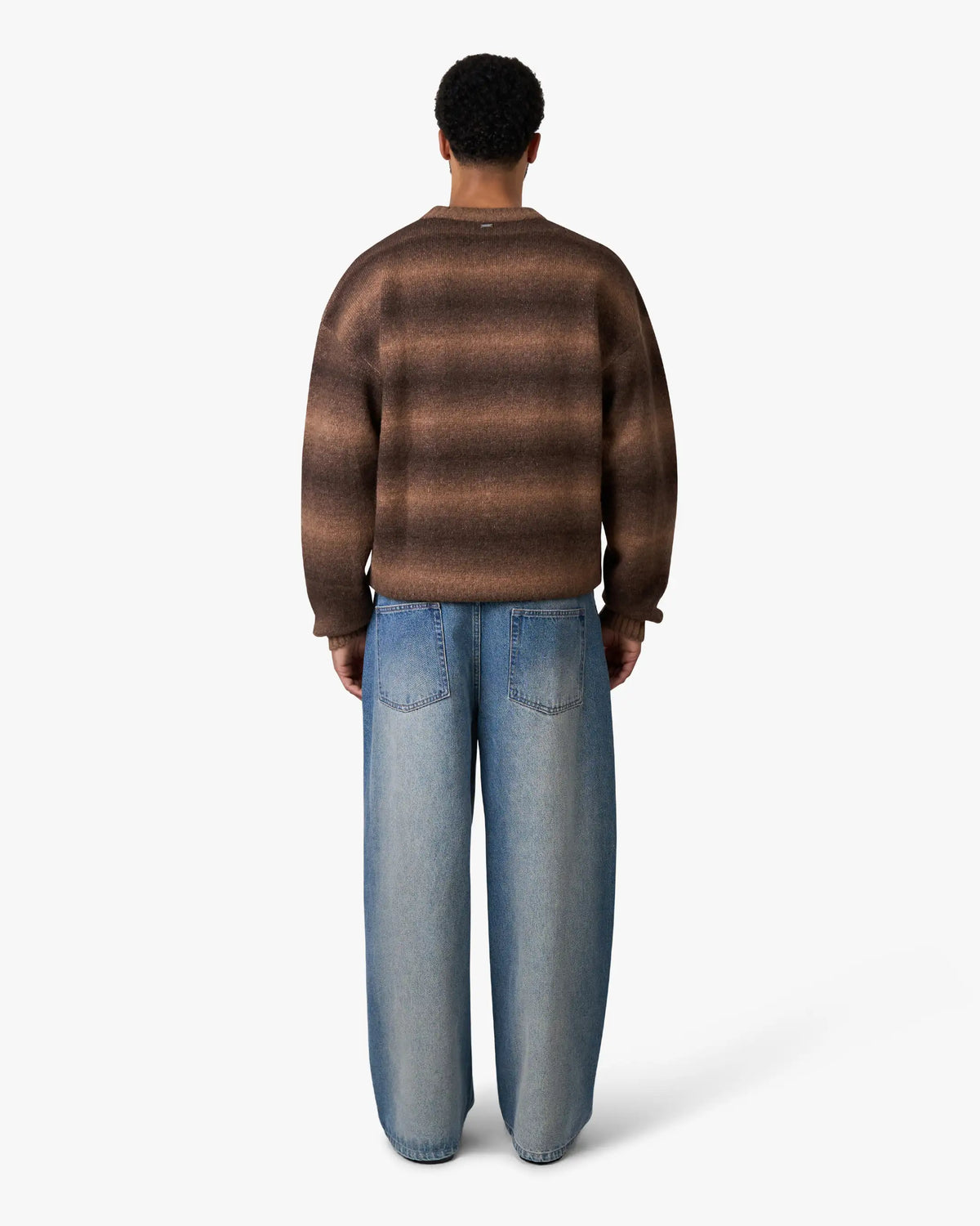 Aria Oversized Gradient Sweater | Brown