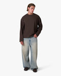Blank Boxy Longsleeve | Brown