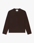 Blank Boxy Longsleeve | Brown flatlay